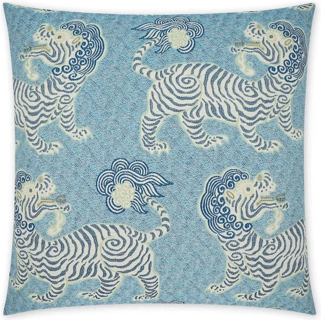 Kathmandu Porcelain Blue Large Throw Pillow Insert