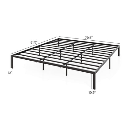 Full/Queen/King Size Metal Bed Frame Heavy Duty Support Slats Mattress Foundation