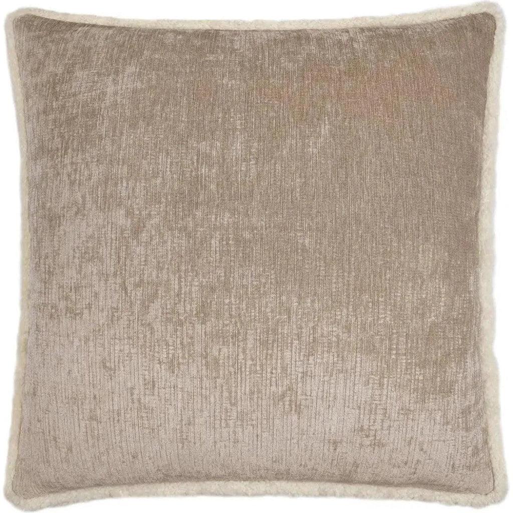 Kinney Putty Solid Tan Taupe Large Throw Pillow Insert