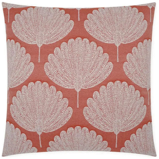 Kita Coral Floral Coral Large Throw Pillow Insert
