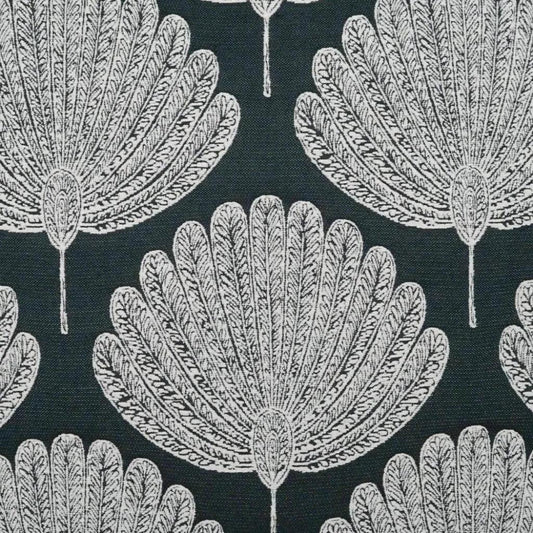 Kita Ebony Floral Black Large Throw Pillow Insert