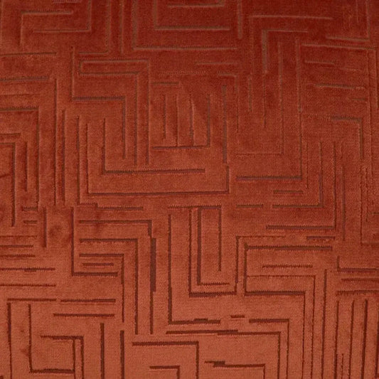 Klint Henna Geometric Copper Large Throw Pillow Insert