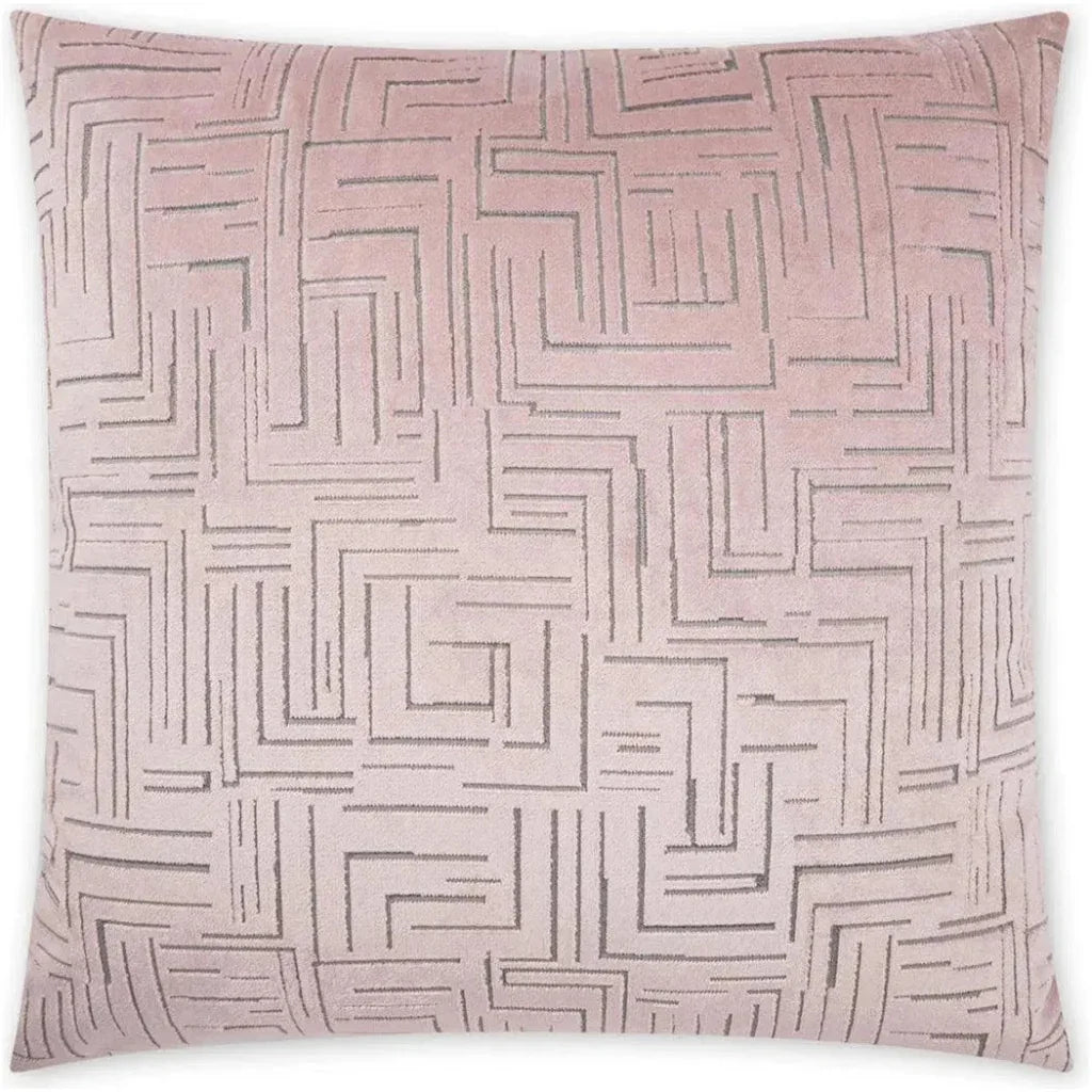 Klint Rose Geometric Blush Large Throw Pillow Insert