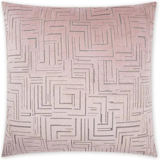 Klint Rose Geometric Blush Large Throw Pillow Insert