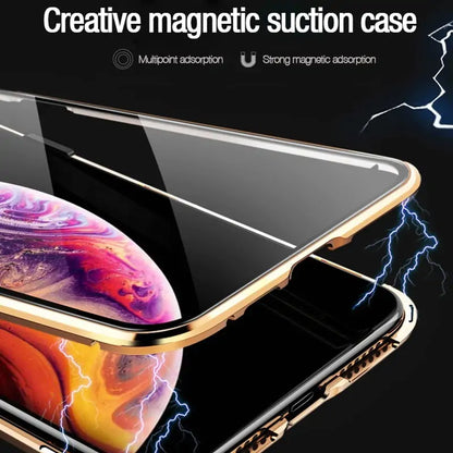 Glass Privacy Metal Phone Case iphone