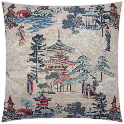 Lago Novelty Multi Color Blue Large Throw Pillow Insert
