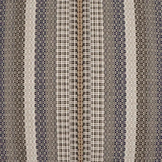 Lalam Stripes Blue Tan Taupe Large Throw Pillow Insert