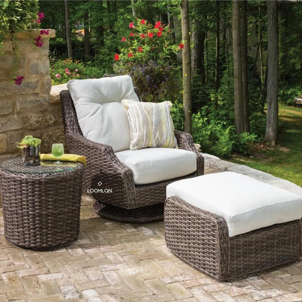 Largo Ottoman All Weather Wicker Furniture Made USA