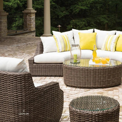 Largo Oval Cocktail Table All Weather Wicker Furniture