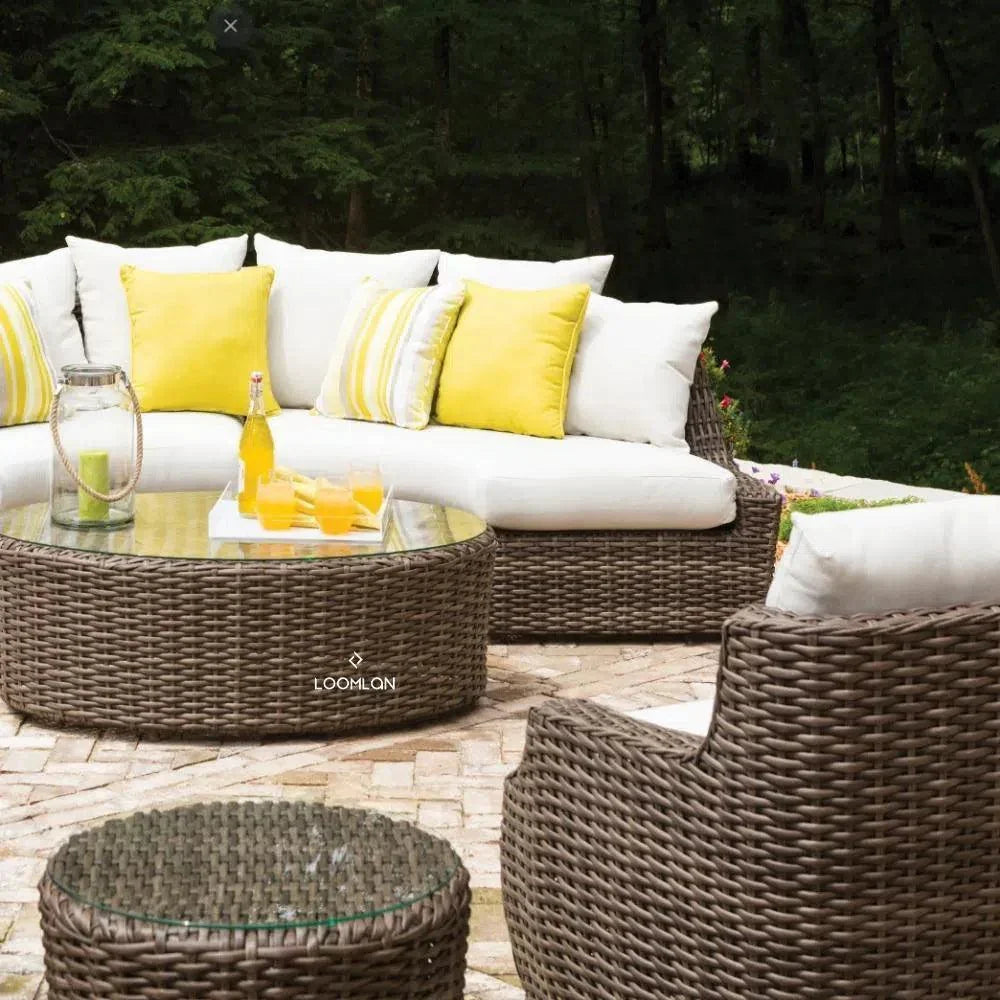 Largo Oval Cocktail Table All Weather Wicker Furniture
