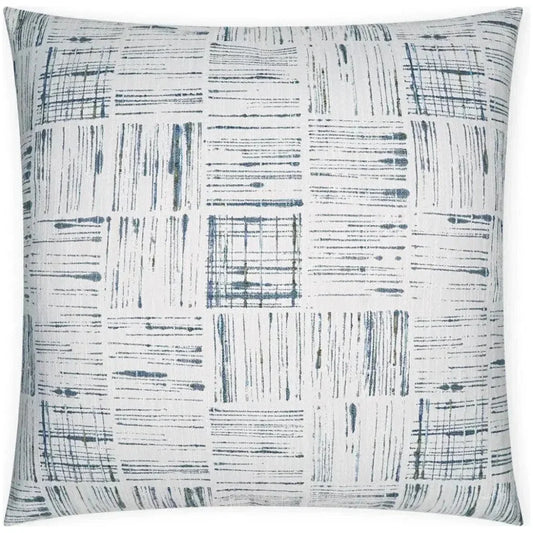 Line Up Blue Abstract Blue Large Throw Pillow Insert