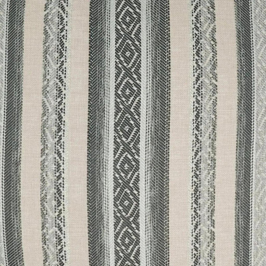 Macaroon Stripes Mist Grey Large Throw Pillow Insert