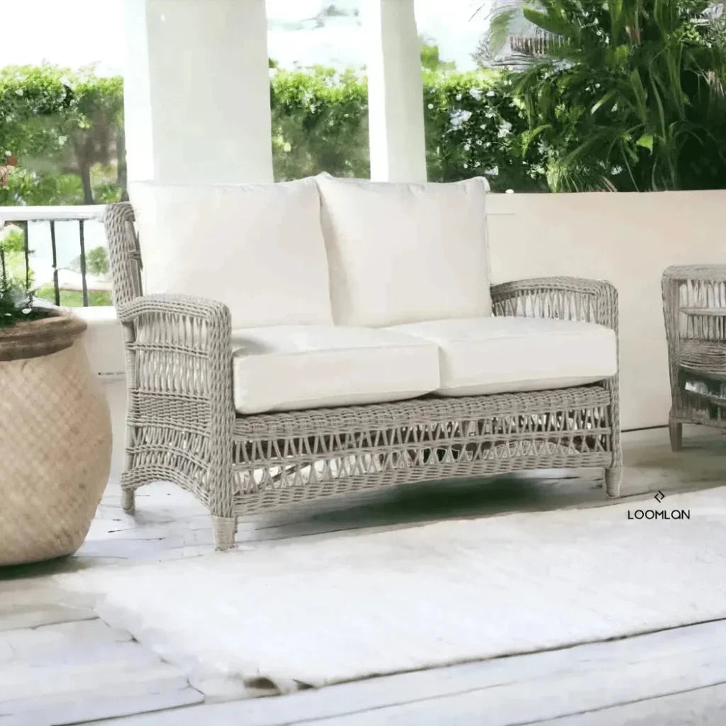 Mackinac Wicker Rocking Porch Lounge Set Cushions