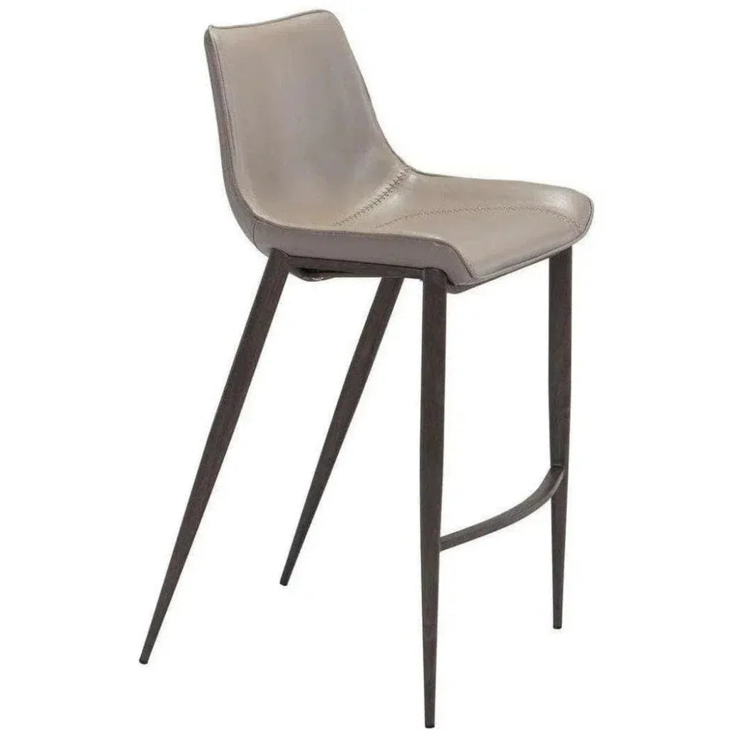 Magnus Bar Chair (Set of 2) Gray & Walnut