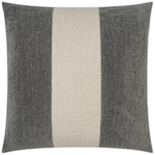 Magritte Slate Ribbon Grey Large Throw Pillow Insert