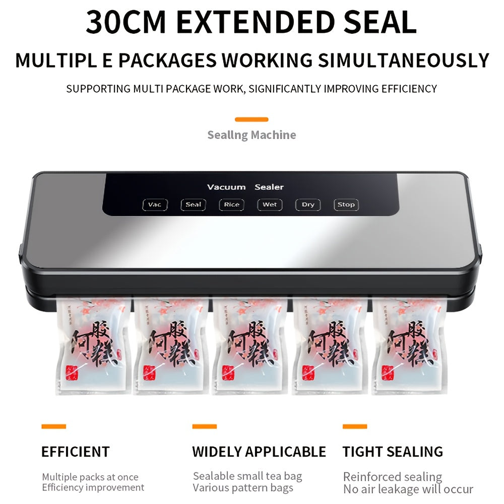 65Kpa Vacuum Sealer Machine Food Saver Wet Dry Automatic w/50 Bags Commercial