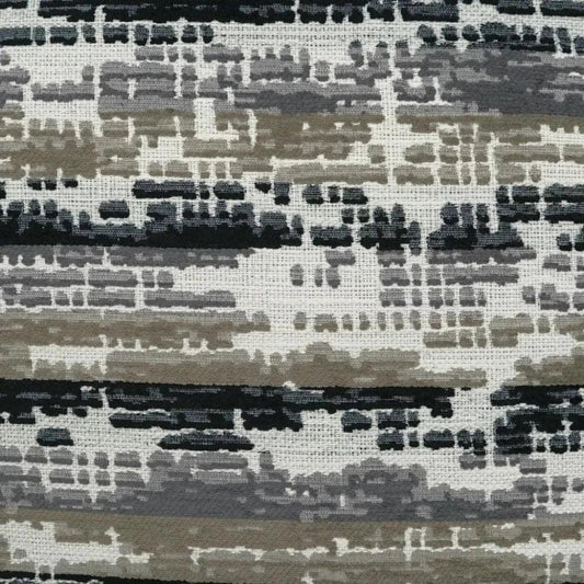 Maldon Ebony Abstract Black Large Throw Pillow Insert