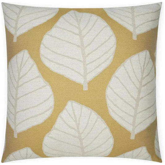 Mamie Citron Floral Yellow Large Throw Pillow Insert