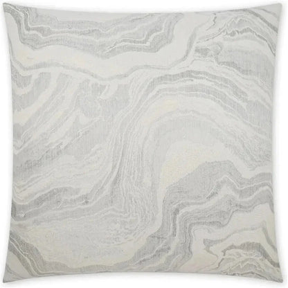 Manon Silver Abstract Glam Silver Large Throw Pillow