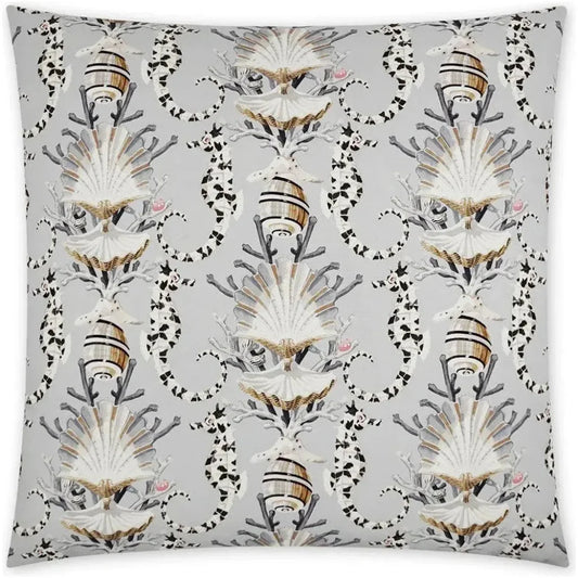 Mariner Beach Silver Large Throw Pillow Insert