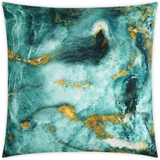 Massa Turquoise Teal Large Throw Pillow Insert