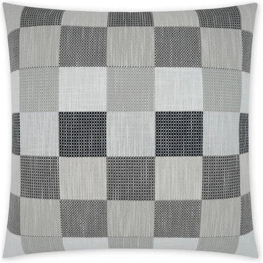 Matney Domino Geometric Grey Large Throw Pillow Insert