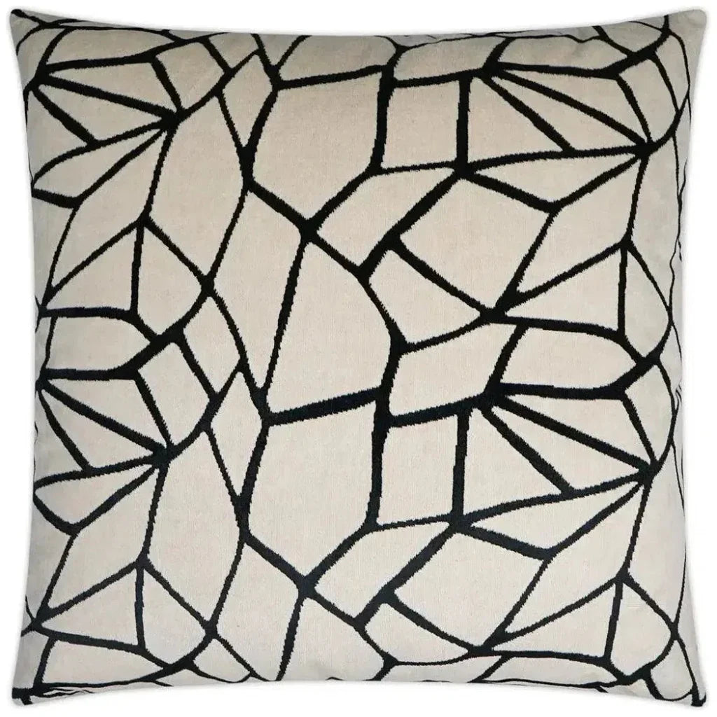 Melawi Abstract Black Large Throw Pillow Insert