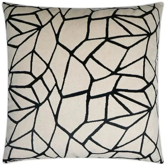 Melawi Abstract Black Large Throw Pillow Insert