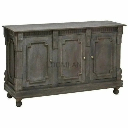 Melveryn Three Doors Grey Sideboard