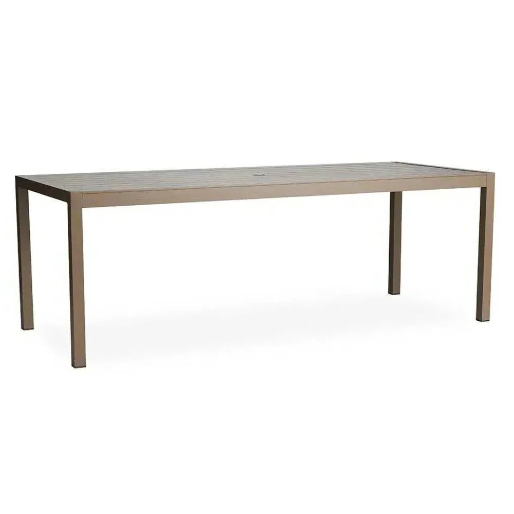 Milan 87" Rectangular Umbrella Dining Table Made USA