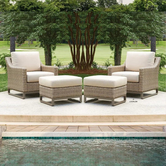 Milan Outdoor Sunbrella Replacement Cushion For Ottoman