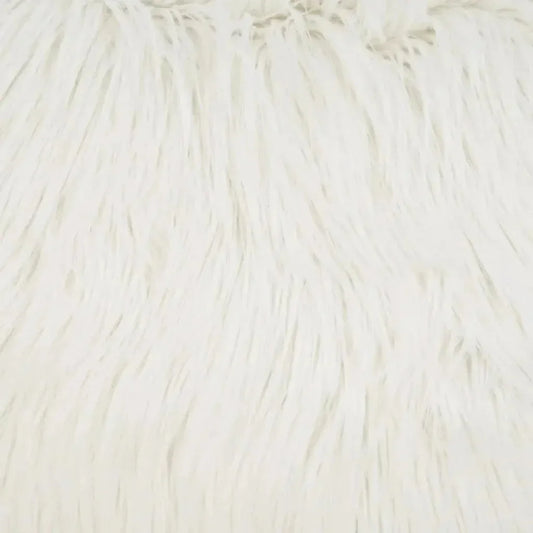 Minelli Faux Fur White Large Throw Pillow Insert
