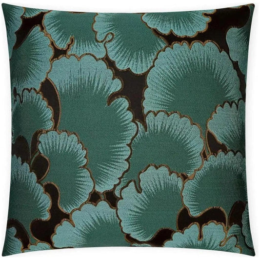 Misha Floral Turquoise Teal Large Throw Pillow Insert