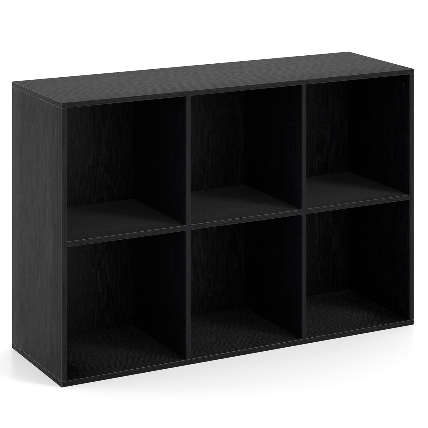 Modern 6-Cube Bookcase with Anti-tipping Kits for Bedroom Living Room-White