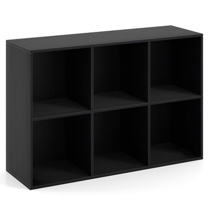 Modern 6-Cube Bookcase with Anti-tipping Kits for Bedroom Living Room-White