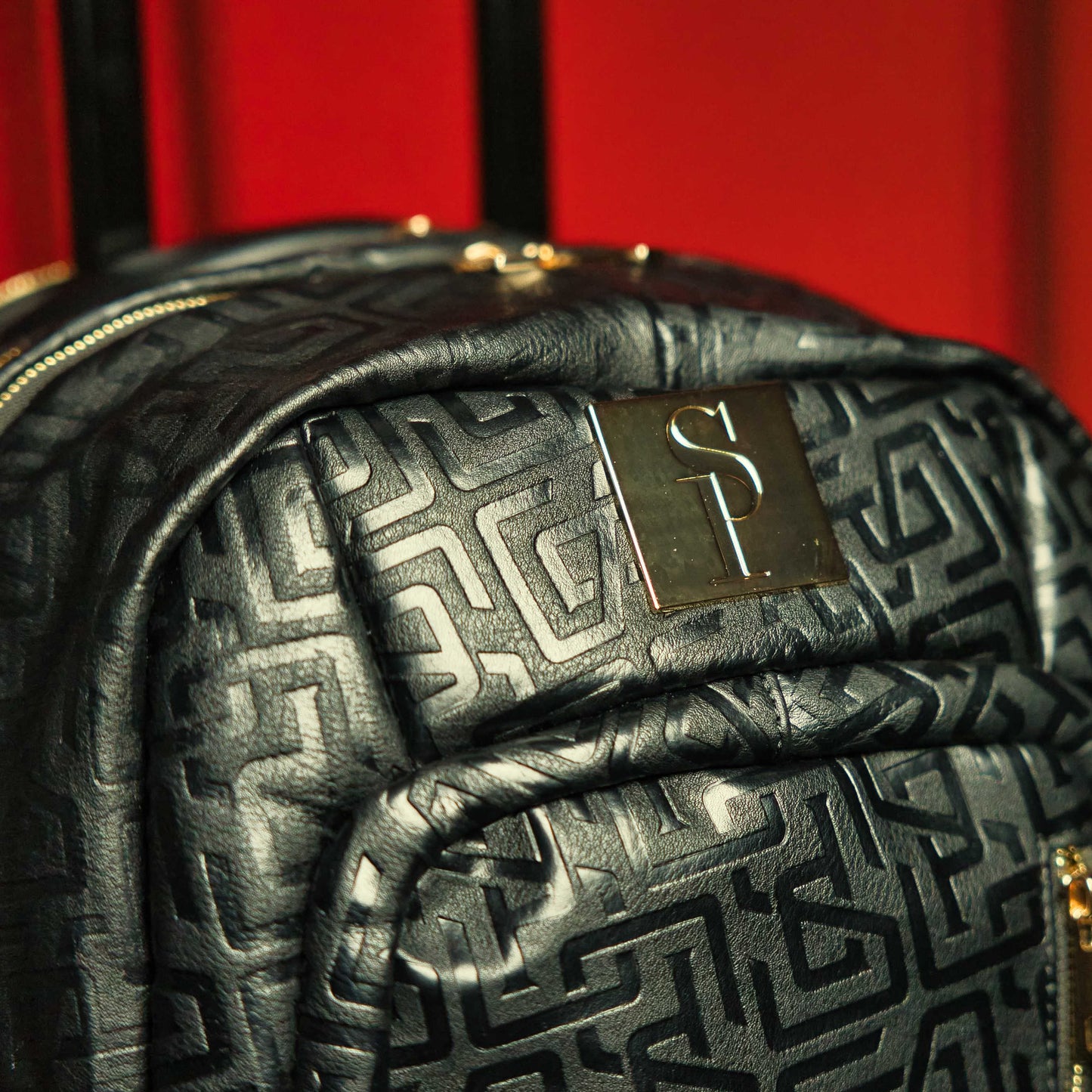 Black Monogram Leather Carry-On Roller Bag (Only 150 Made)