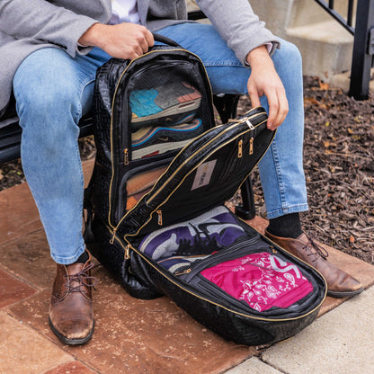 Black Monogram Leather Patented Carry-On Backpack (Only 150 Made)