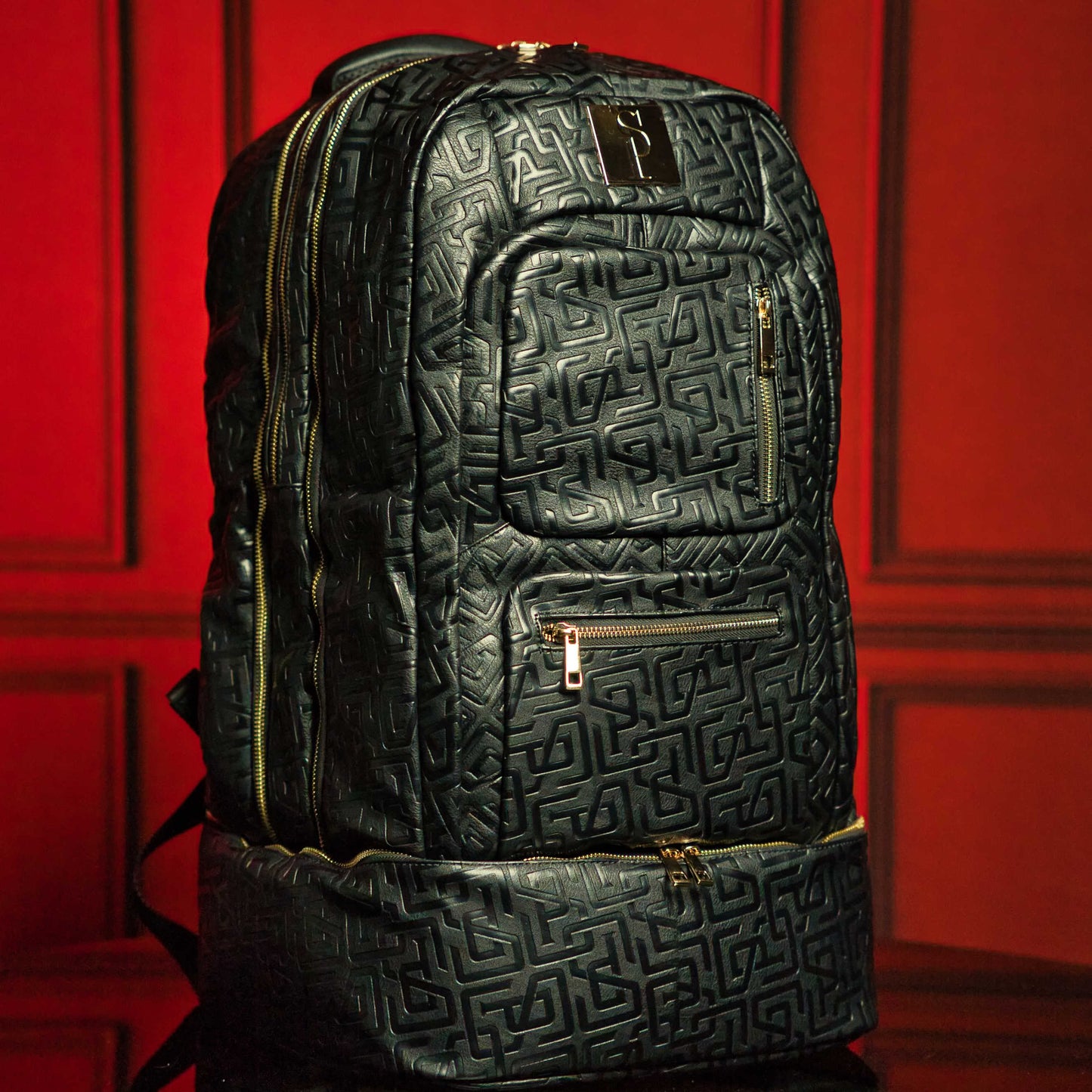 Black Monogram Leather Patented Carry-On Backpack (Only 150 Made)