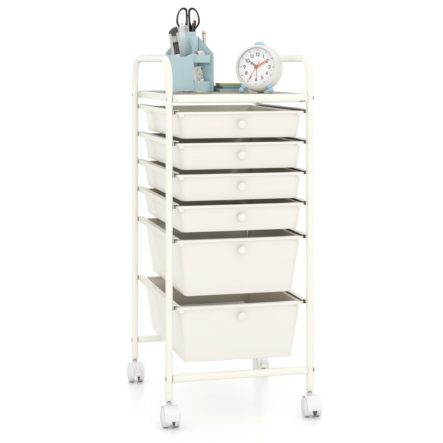 6 Drawers Rolling Storage Cart Organizer
