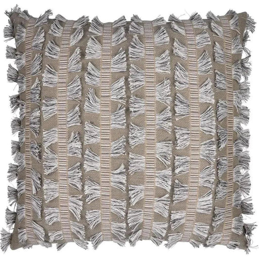 Myro Textured Global Grey Tan Large Throw Pillow Insert