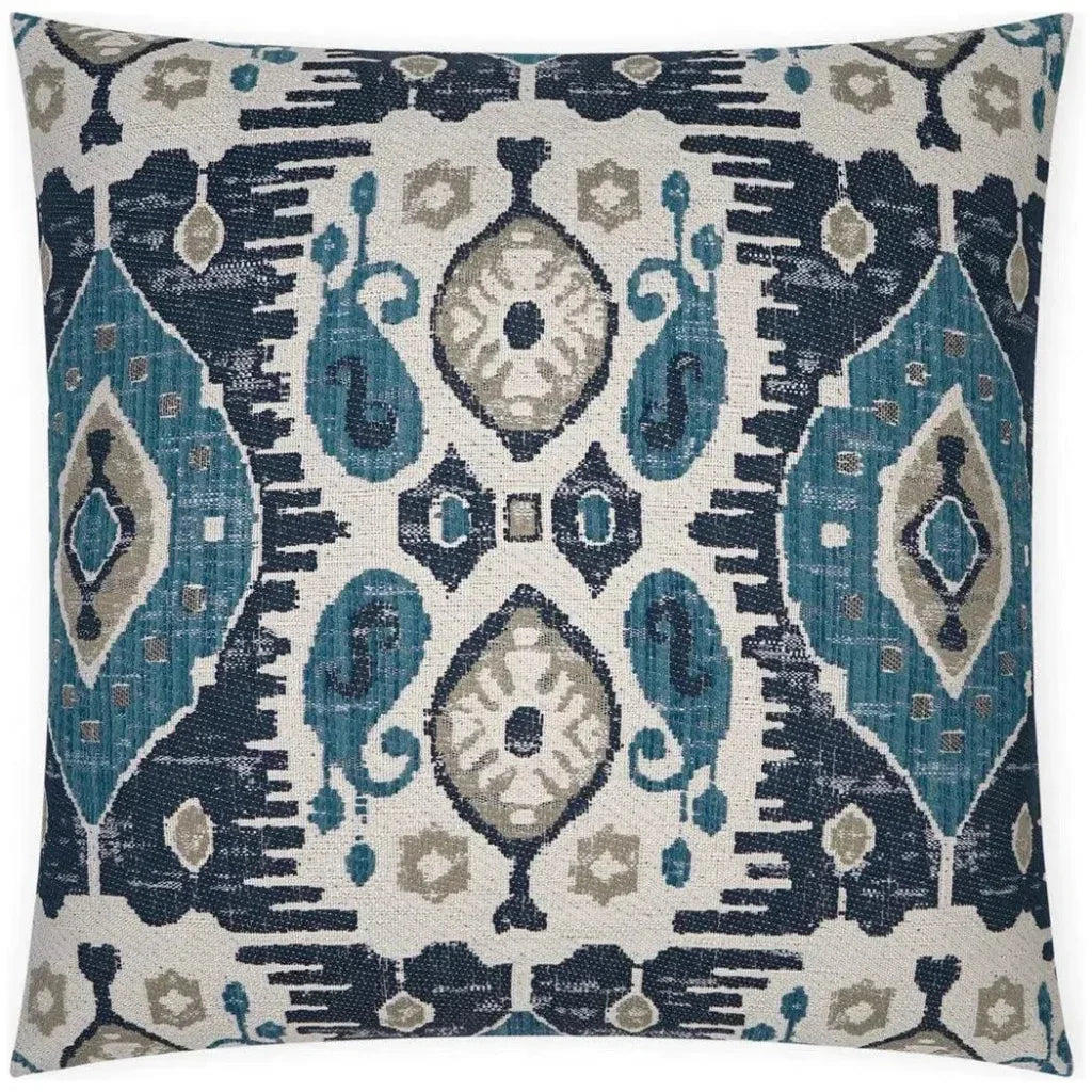Navone Indigo Blue Teal Large Throw Pillow Insert