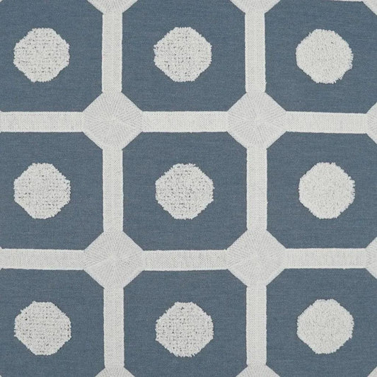 Needle Thread Slate Blue Large Throw Pillow Insert