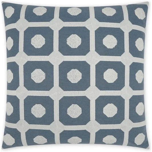 Needle Thread Slate Blue Large Throw Pillow Insert