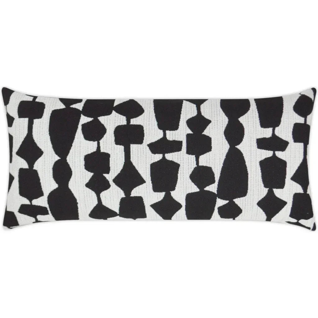 Outdoor Freya Lumbar Pillow - Black