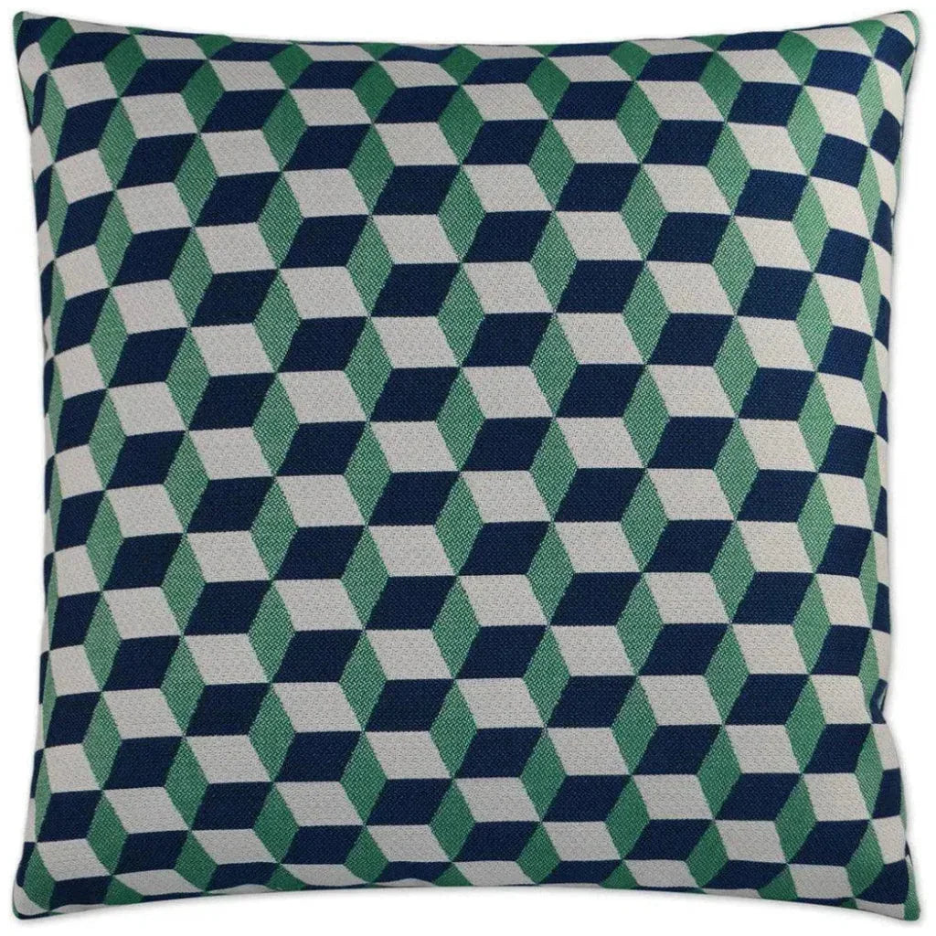 Outdoor Puzzle Pillow - Emerald