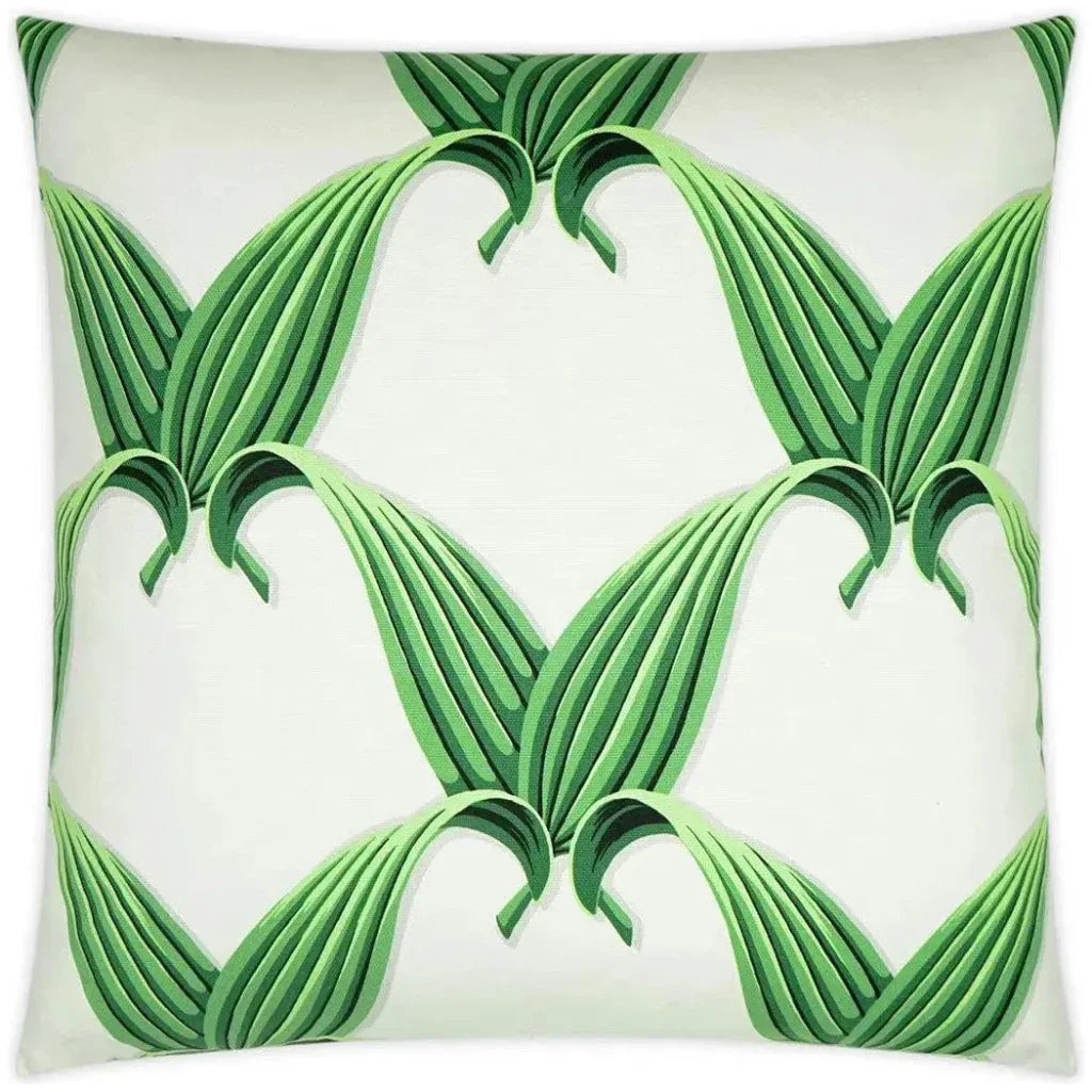 Palmbre Floral Green Large Throw Pillow Insert