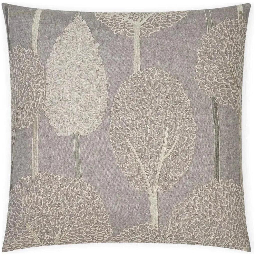 Pando Stone Floral Grey Large Throw Pillow Insert