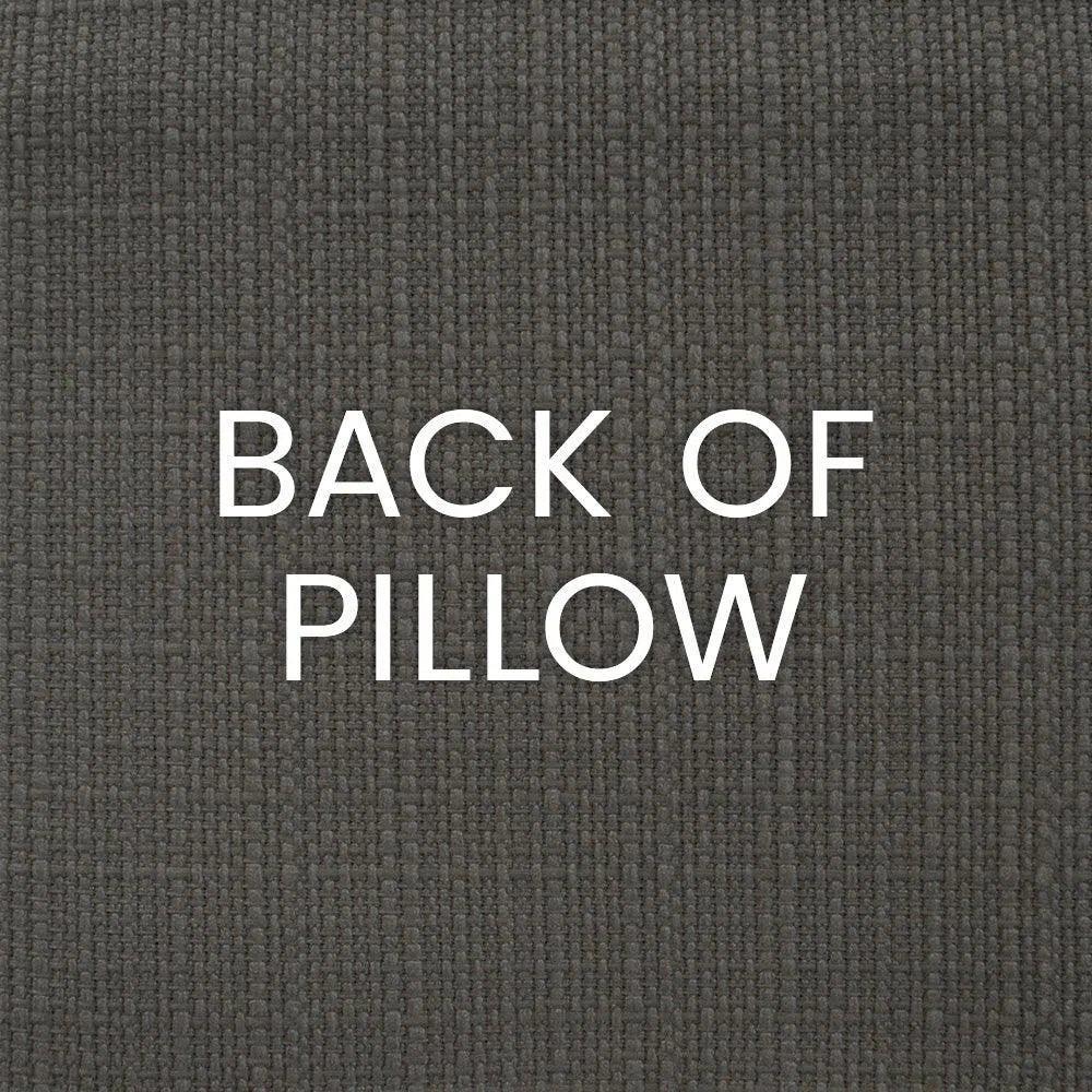 Paros Mustard Band Grey Orange Large Throw Pillow