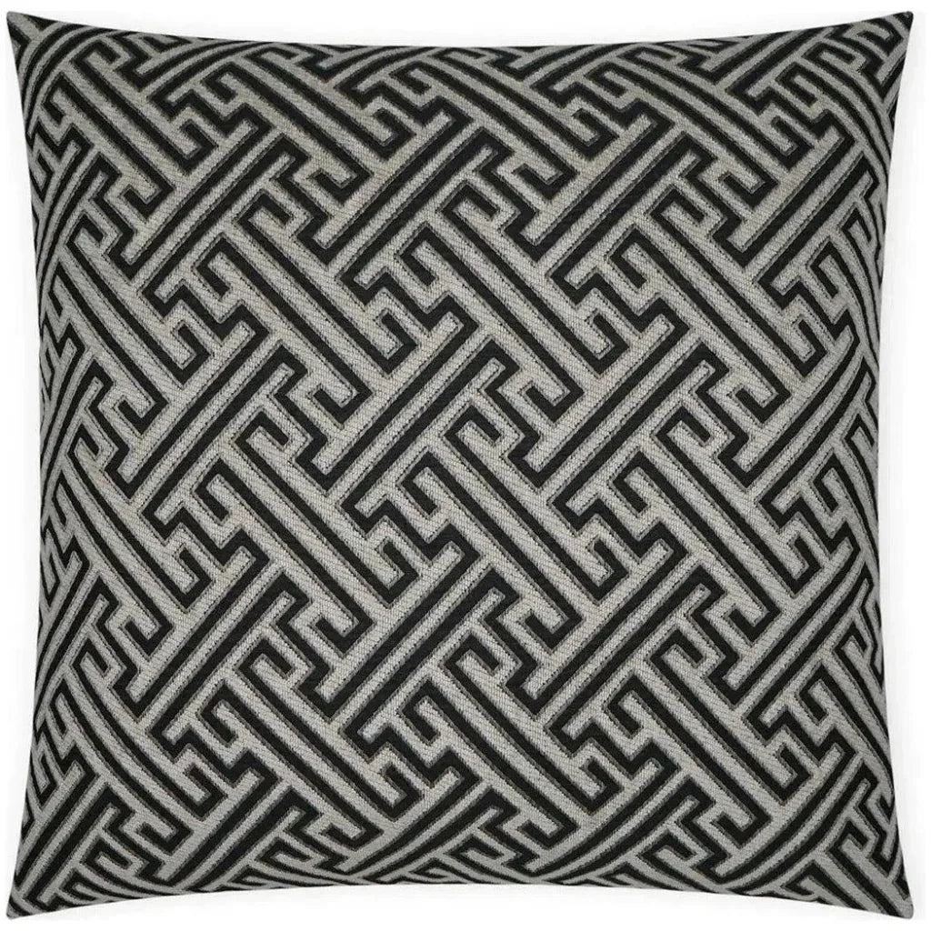 Parthenon Global Black Grey Large Throw Pillow Insert