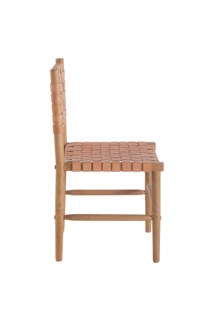 Perry Leather Armless Dining Chair